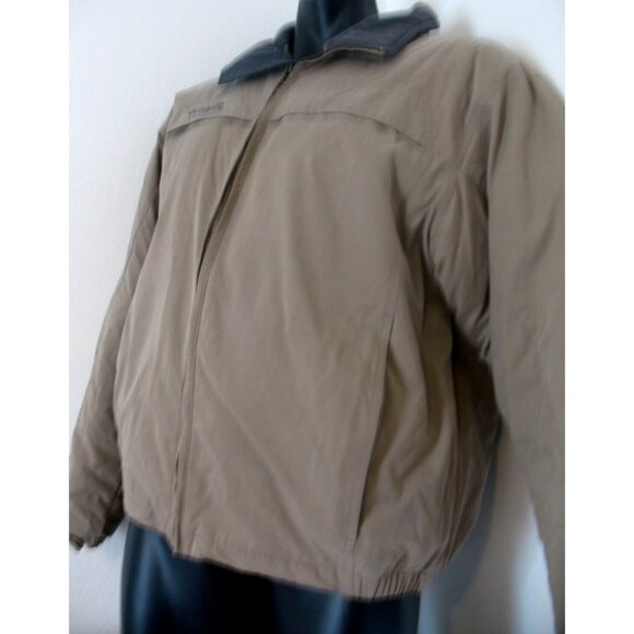 MENS Columbia Khaki Jacket Coat, Size L,  go by measurement - Picture 6 of 11